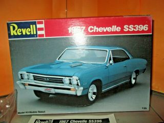Vintage Revell 1967 Chevy Chevelle Ss396 Model Kit 7146 1:25 Scale