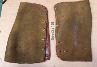 Antique Leather & Suede Putties; Ww1 Era,  Usable