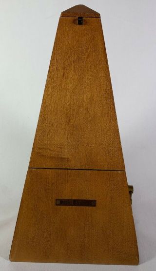 Vintage Seth Thomas Metronome,  Wood And Brass -