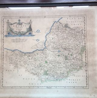 Map Of Somerset By Robert Morden (framed)