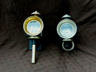 Victorian Style Coach Lamps X 2 (fitted For Electricity But Require Rewiring)