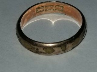Wow Antique Victorian Ring 14k Gold Lion Facing Left And Crown Hallmark 14.  6mm