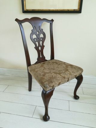 Antique Elbow Chair,  19th Century In Chippendale Taste Project