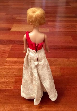 Vintage 1962 Mattel Midge Barbie doll Japan Blonde Short Hair Red/White Dress 3