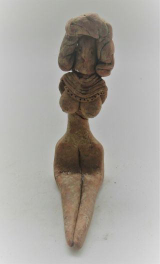 Scarce Early Indus Valley Mehgarh Terracotta Fertility Figure 2800 - 2000bce