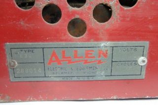 Vintage Allen type E36 magnetizer Model T magneto magnet recharger 2