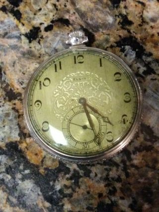 Vintage Elgin Pocket Watch 17 Jewels 14 K Gold Filled Case
