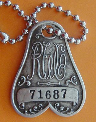 Antique Charge Coin: " Rh White " ; Iconic Boston Dept Store Tag