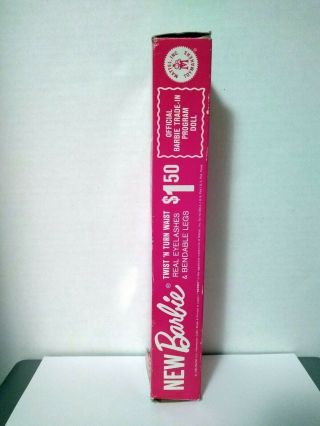 Vintage Barbie Twist ' n Turn Trade In Program Box Blonde written on Box 3