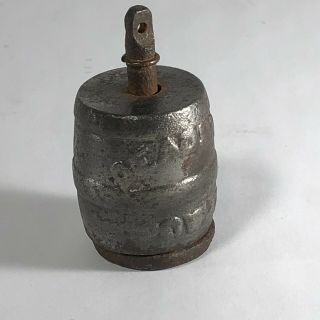 Antique Toy Cast Iron Cap Bomb Deadshot Powder Keg Rare