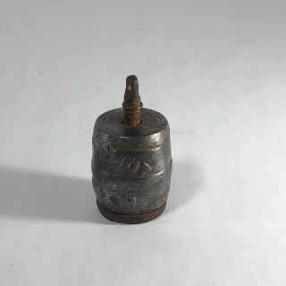 Antique Toy Cast Iron Cap Bomb Deadshot Powder Keg RARE 3