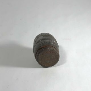 Antique Toy Cast Iron Cap Bomb Deadshot Powder Keg RARE 5