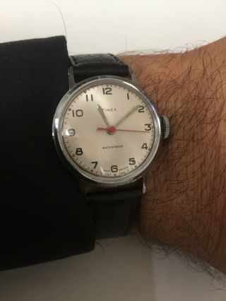 Vintage Timex Mechanical Men Wristwatch Made In Great Britain 1968