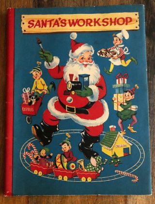 Vintage 1951 Pop - Up Book - Santa 