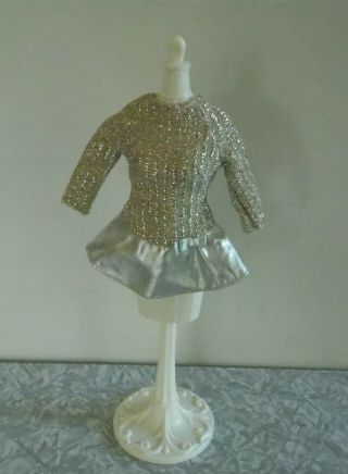 Vintage Barbie Doll Fan Club Dress SALUTE TO SILVER aka SILVER SPARKLE 2