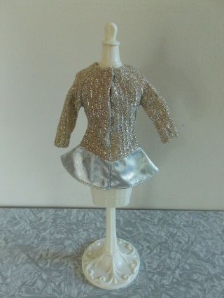 Vintage Barbie Doll Fan Club Dress SALUTE TO SILVER aka SILVER SPARKLE 3