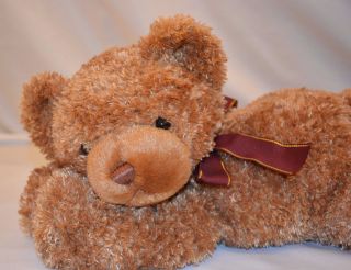 Princess Soft Toys Floppy Teddy Bear Plush Fuzzy Stuffed Animal Vtg 16in