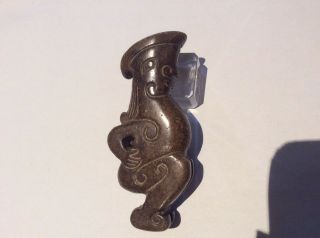 Vintage Chinese Carved Jade/stone ‘man’ Pendant.