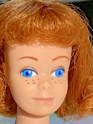 Vintage Barbie Titian Redhead Sl Midge Doll In Suburban Shopper 0860