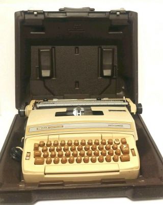 Smith Corona Deville Cartridge I Electric Typewriter Coronamatic With Hard Case