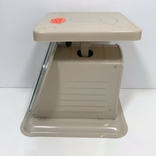 Vintage American Family Scale 25lb Kitchen Counter Utility Food Scale Beige 3
