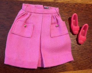 Vintage Barbie: Francie Sissy Suits 1228 Skirt & Shoes