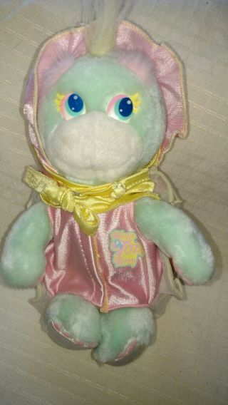 1988 Vintage Turtle Tots Tory Plush W Hat,  Shell Outfit & Diaper