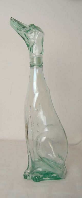 Large Unbranded Dog Shape Glass Bottle 60 Cm Tall