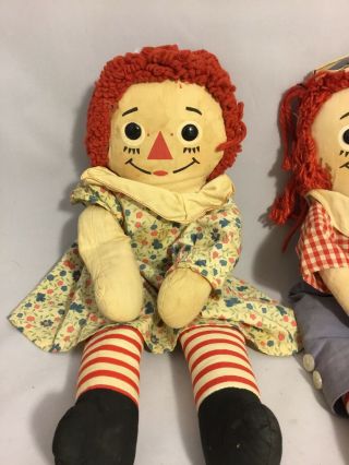 Vintage 1948 - 1966 Raggedy Ann and Andy Dolls From Knickerbocker 2