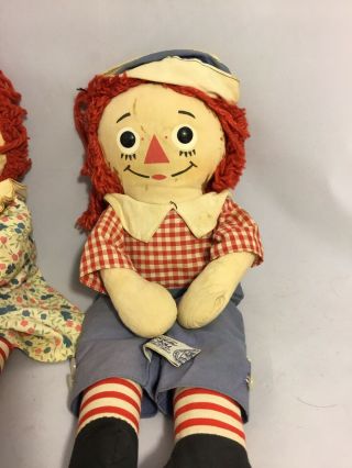 Vintage 1948 - 1966 Raggedy Ann and Andy Dolls From Knickerbocker 3