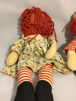 Vintage 1948 - 1966 Raggedy Ann and Andy Dolls From Knickerbocker 4