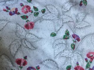 VINTAGE J P STEVENS White Floral Flat & Fitted Sheet 2 Pillow Cases Size DOUBLE 3