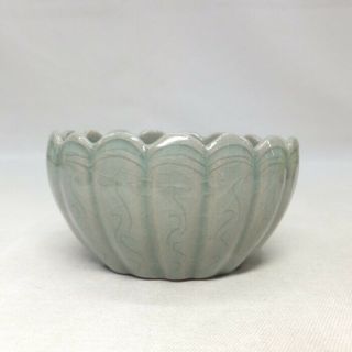A926: Korean Cup Of Blue Porcelain With Appropriate Glaze,  Tone And Work
