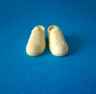 Vintage Barbie Ken Soft White Tennis Shoes Japan 790 Time For Tennis (1962) Exc