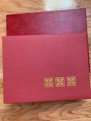 Vintage Red Ben Parker Photo Album With Red Sleeve Cover