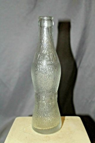 Antique Whistle 6 1/2 Fld Ozs.  Allentown PA Clear Glass Soda Bottle 3