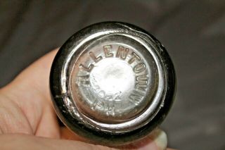 Antique Whistle 6 1/2 Fld Ozs.  Allentown PA Clear Glass Soda Bottle 5