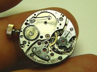 Vintage Rare Bulova 10ah Chronograph Watch Movement Look