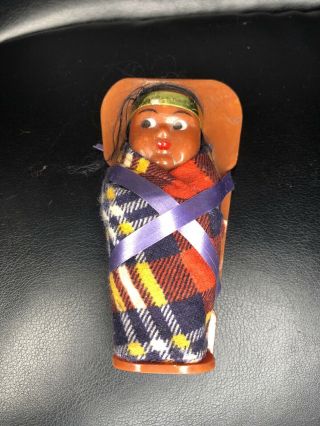 Vintage Skookum? Papoose Native American Baby Hong Kong 4”