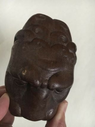19th Century Carved Wooden Lions Head