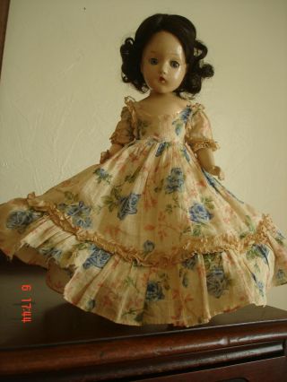 Vintage Scarlett Ohara Composition 14 " Doll Tagged Dress Some Damage