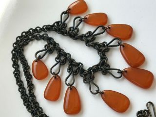 Natural Vintage Amber Beads Antique Baltic Old Necklace 23.  79 Gr