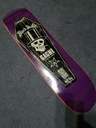 Nos 2002 Jim Gagne Black Death Black Label Skateboard Deck Cross,  Sma,  Powell