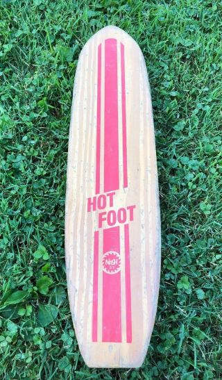 Vintage Nash Hot Foot Sidewalk Surfboard Skateboard Old School