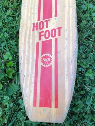 Vintage Nash HOT FOOT Sidewalk Surfboard Skateboard Old School 2