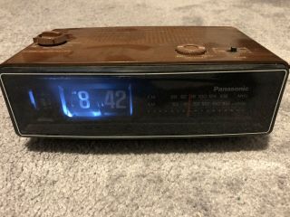 Panasonic Rc - 6030 Vintage Flip Style Alarm Clock Radio,  Groundhog Day/amityville