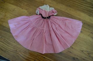 Vintage 1950s Madame Alexander - Kins Amy Doll Dress York Usa