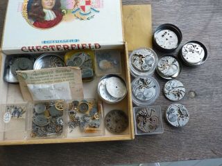 Antique South Bend Pocket Watch Movements And Parts Group