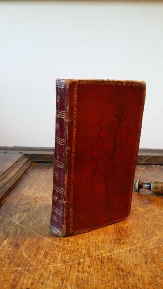 1803 Antique Miniature Bible - Red Morocco Leather - Dawson Bensley Cooke Oxford