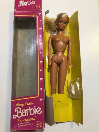Vintage 1986 French Canadian Party Cruise Barbie Doll En Croisiere 3075